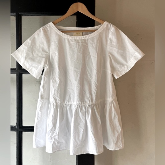 Maeve Anthropologie Darla Poplin Cotton Swing Top - Picture 5 of 11